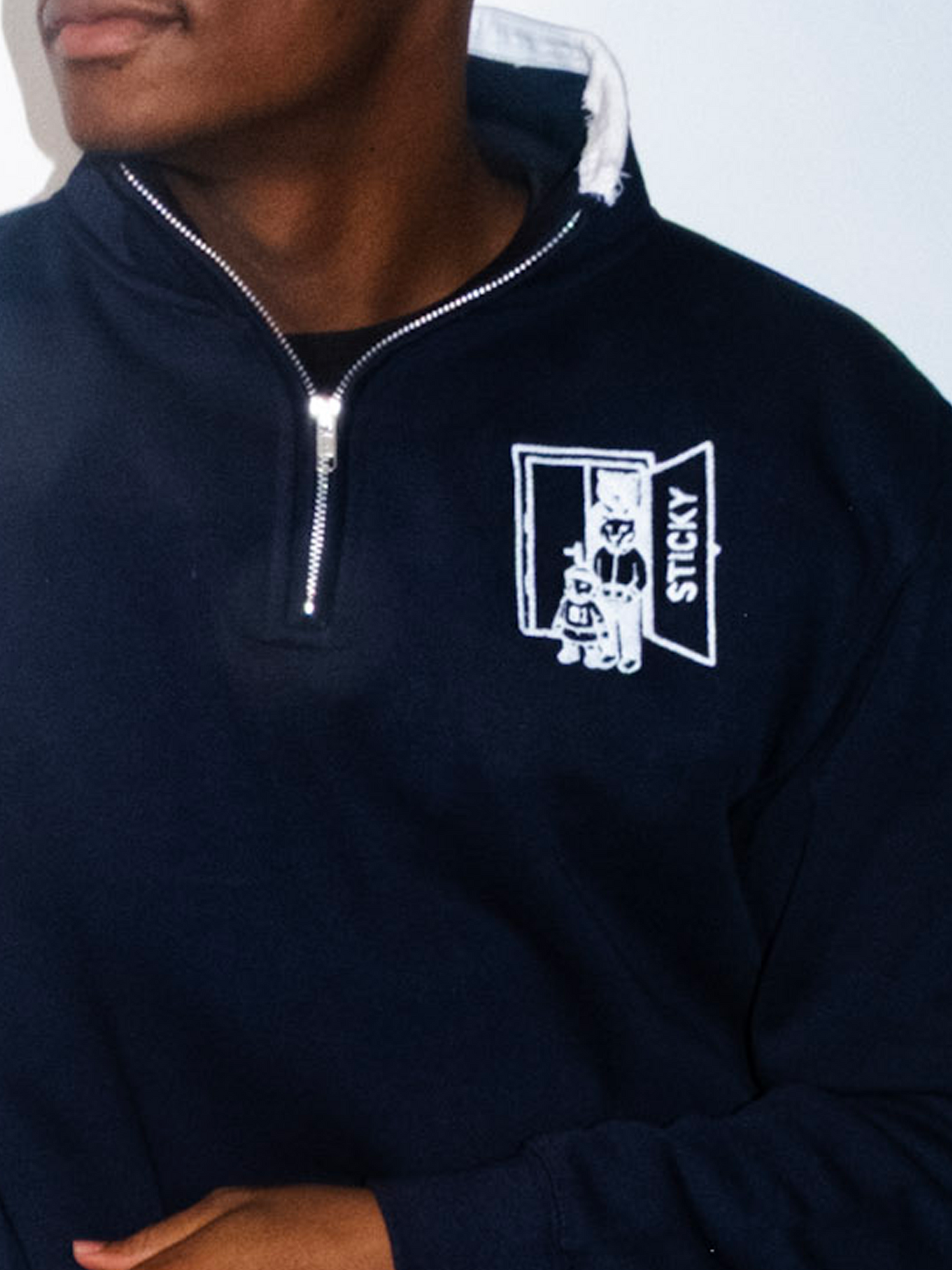 Navy Quarter Zip